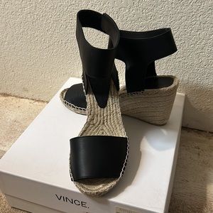 Vince Sophie Wedge Espadrilles size 8/38